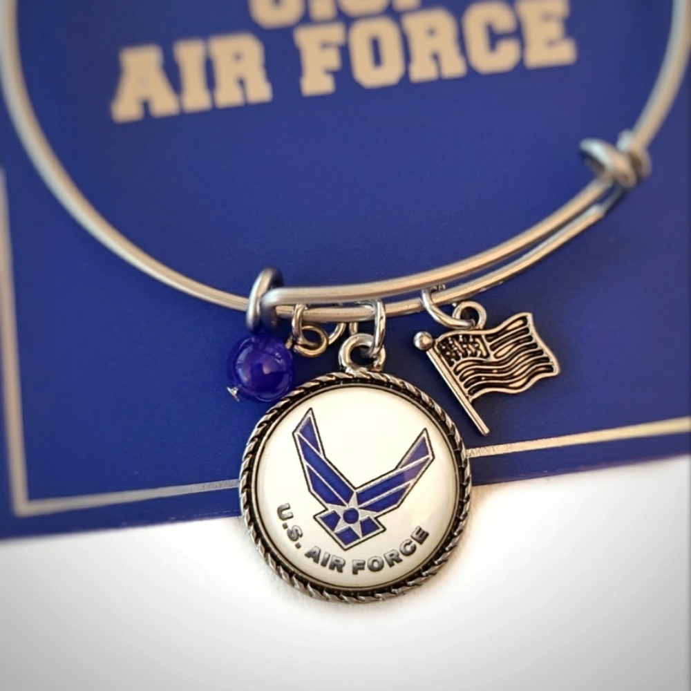 USA Airforce Military Charm Bracelet